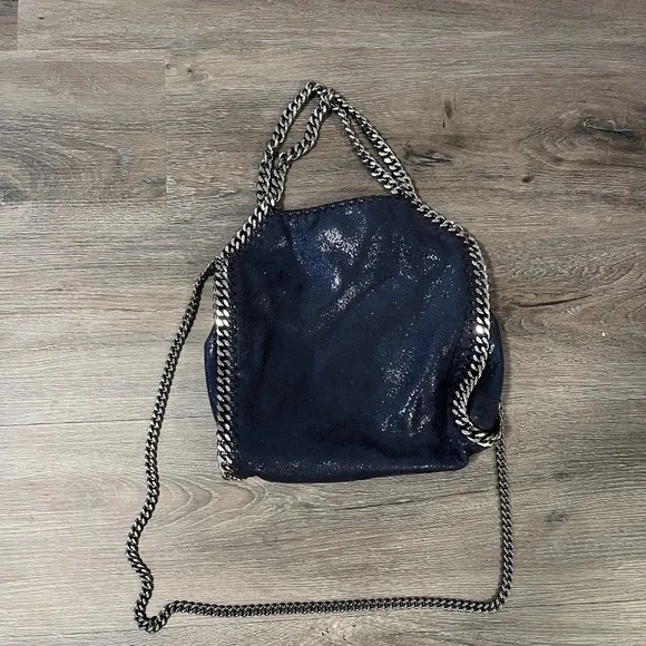 トートバッグ Stella Mccartney Navy Falabella Fold Over Tote Bag Stella McCartney Falabella Fold-Over Tote | REVERSIBLE